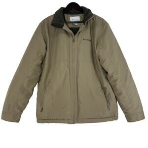 Columbia Tan Fleece Lined Full Zip Outdoor Jacket